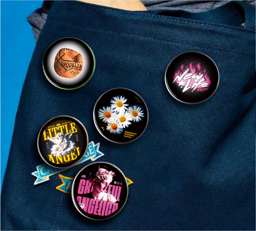 Badges on Fabric